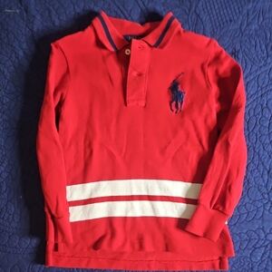 Polo by Ralph Lauren Red and White Kids Polo Shirt